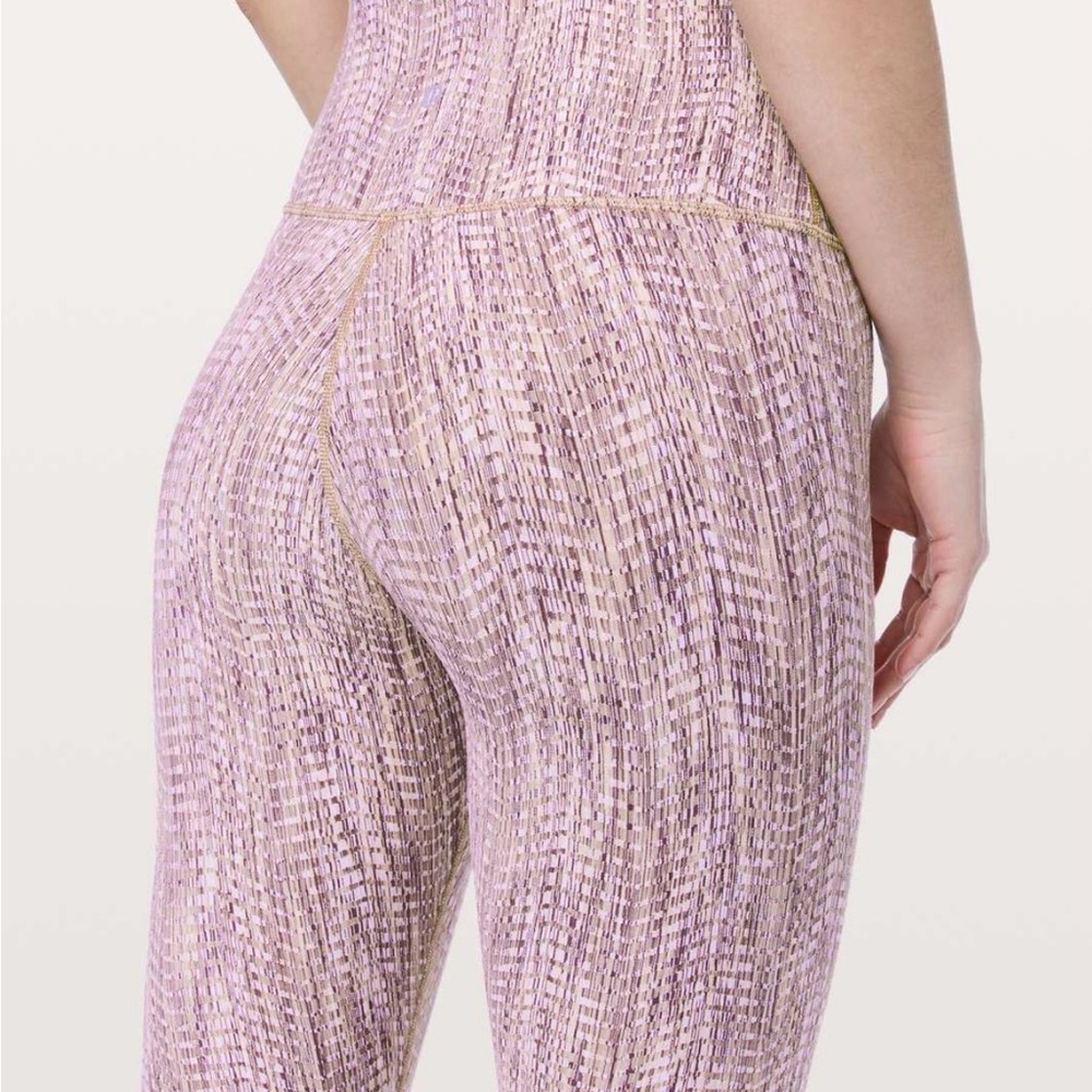 Lululemon Wunder Under HR 25” Arrow Jacquard Antique Bark Copper Coil | SIZE 4